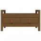 Preview: Flurbank Honigbraun 80x40x43 cm Massivholz Kiefer