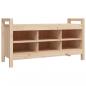 Preview: Flurbank 110x40x60 cm Massivholz Kiefer