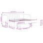 Preview: Tagesbett Ausziehbar mit Schubladen Schwarz 90x200 cm Samt