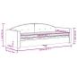 Preview: Tagesbett mit Matratze Rosa 80x200 cm Samt