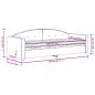 Preview: Tagesbett mit Matratze Hellgrau 80x200 cm Samt