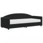 Preview: Tagesbett mit Matratze Schwarz 80x200 cm Samt