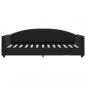 Preview: Tagesbett mit Matratze Schwarz 80x200 cm Samt