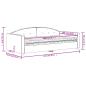 Preview: Tagesbett mit Matratze Hellgrau 100x200 cm Samt
