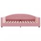 Preview: Tagesbett mit Matratze Rosa 100x200 cm Samt