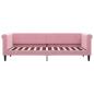 Preview: Tagesbett Ausziehbar Rosa 80x200 cm Samt