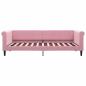 Preview: Tagesbett Ausziehbar Rosa 90x200 cm Samt