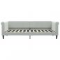 Preview: Tagesbett Ausziehbar Hellgrau 90x200 cm Samt