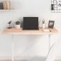 Preview: ARDEBO.de - Tischplatte 100x40x(2-4) cm Massivholz Eiche Unbehandelt