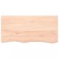 Preview: Tischplatte 100x50x(2-6) cm Massivholz Eiche Unbehandelt