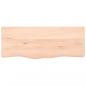 Preview: Tischplatte 100x40x(2-6) cm Massivholz Eiche Unbehandelt