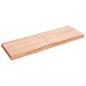 Preview: Tischplatte Hellbraun 120x40x(2-6)cm Massivholz Eiche Behandelt