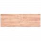Preview: Tischplatte Hellbraun 120x40x(2-4)cm Massivholz Eiche Behandelt
