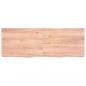 Preview: Tischplatte Hellbraun 140x50x(2-6)cm Massivholz Eiche Behandelt