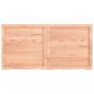 Preview: Tischplatte Hellbraun 120x60x(2-6)cm Massivholz Eiche Behandelt