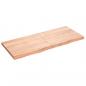 Preview: Tischplatte Hellbraun 120x50x(2-4)cm Massivholz Eiche Behandelt