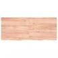 Preview: Tischplatte Hellbraun 120x50x(2-4)cm Massivholz Eiche Behandelt