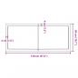 Preview: Tischplatte Hellbraun 120x50x(2-4)cm Massivholz Eiche Behandelt