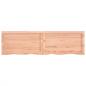 Preview: Tischplatte Hellbraun 140x40x(2-4)cm Massivholz Eiche Behandelt