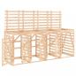 Preview: Mülltonnenbox für 4 Tonnen Massivholz Kiefer