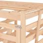 Preview: Mülltonnenbox für 4 Tonnen Massivholz Kiefer