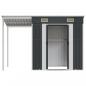 Preview: Gartenhaus mit Schleppdach Anthrazit 277x110,5x181 cm Stahl