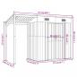 Preview: Gartenhaus mit Schleppdach Anthrazit 277x110,5x181 cm Stahl