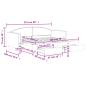 Preview: Tagesbett Ausziehbar mit Schubladen Hellgrau 90x200 cm Stoff
