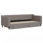 Preview: Tagesbett Ausziehbar mit Schubladen Taupe 80x200 cm Stoff