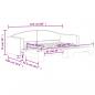 Preview: Tagesbett Ausziehbar Hellgrau 90x200 cm Stoff