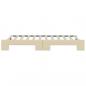 Preview: Tagesbett Ausziehbar Creme 90x200 cm Stoff