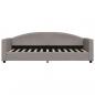 Preview: Tagesbett Ausziehbar Taupe 80x200 cm Stoff