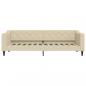 Preview: Tagesbett Ausziehbar mit Schubladen Creme 80x200 cm Stoff
