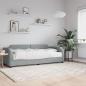 Preview: ARDEBO.de - Tagesbett mit Matratze Hellgrau 80x200 cm Stoff