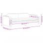 Preview: Tagesbett mit Matratze Hellgrau 80x200 cm Stoff