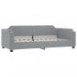 Preview: Tagesbett mit Matratze Hellgrau 80x200 cm Stoff