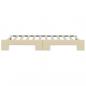 Preview: Tagesbett Ausziehbar Creme 80x200 cm Stoff