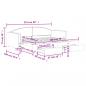 Preview: Tagesbett Ausziehbar mit Schubladen Schwarz 90x200 cm Stoff