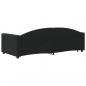 Preview: Tagesbett Ausziehbar mit Schubladen Schwarz 90x200 cm Stoff