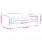 Preview: Tagesbett mit Matratze Taupe 80x200 cm Stoff
