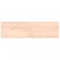 Preview: Tischplatte 140x40x(2-4) cm Massivholz Eiche Unbehandelt