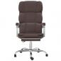 Preview: Bürostuhl mit Liegefunktion Braun Kunstleder