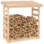 Preview: Kaminholzregal 108x64,5x110 cm Massivholz Kiefer