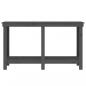 Preview: Werkbank Grau 140x50x80 cm Massivholz Kiefer