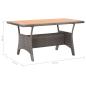 Preview: 3-tlg. Garten-Essgruppe Poly Rattan & Massivholz Akazie