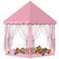 Preview: Prinzessin-Spielzelt mit 250 Bällen Rosa 133x140 cm 