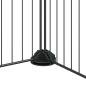 Preview: 28-tlg. Haustierkäfig mit Tür Schwarz 35x35 cm Stahl