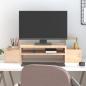 Preview: ARDEBO.de - Monitorständer 70x27,5x15 cm Massivholz Kiefer
