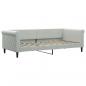 Preview: Tagesbett mit Matratze Hellgrau 90x200 cm Samt