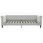 Preview: Tagesbett mit Matratze Hellgrau 90x200 cm Samt